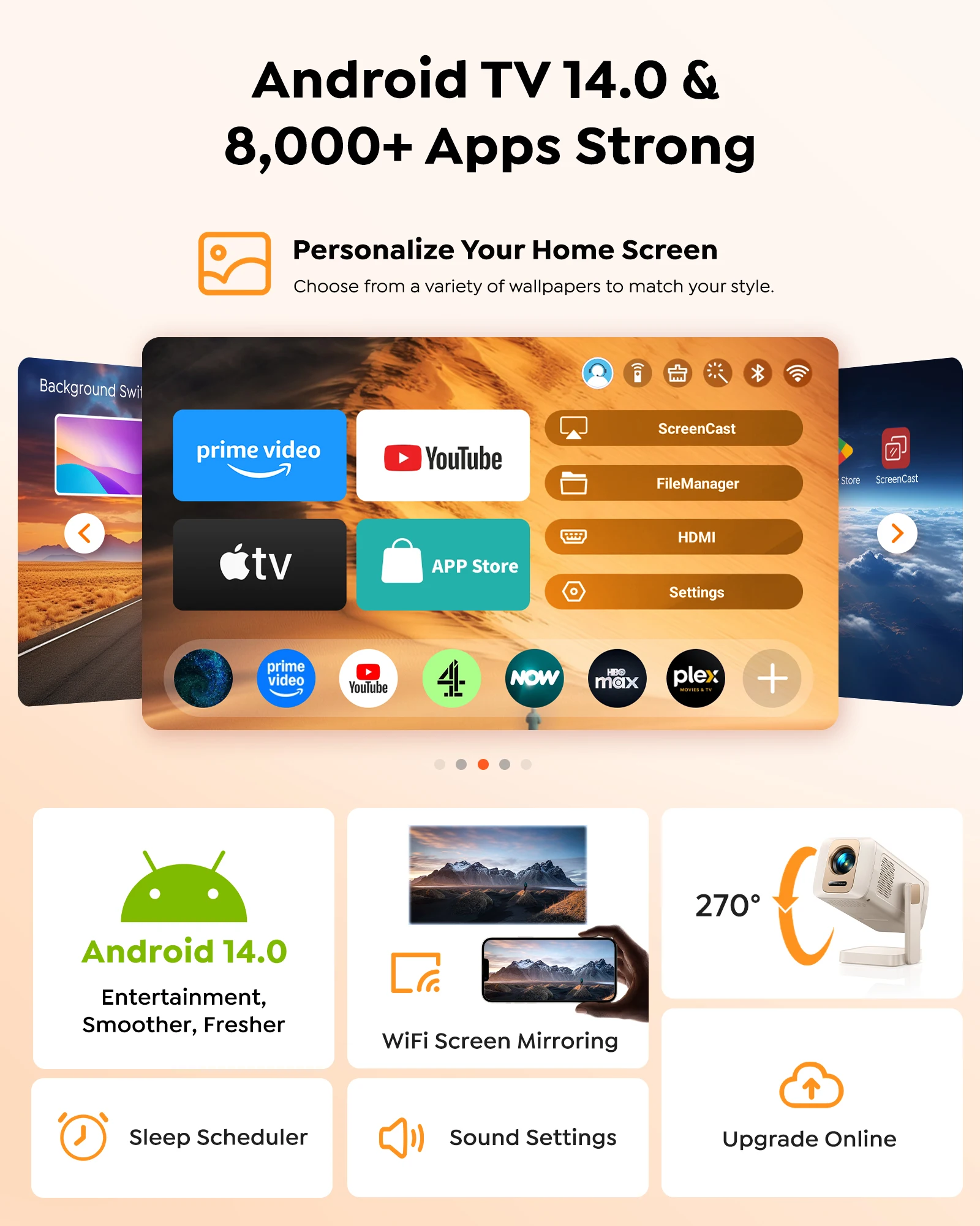 Wimius Android 14 Smart Projec - Home Cinema Compact review and price