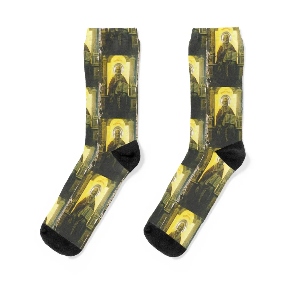 

St Polycarp Socks compression halloween winter Designer Man Socks Women's