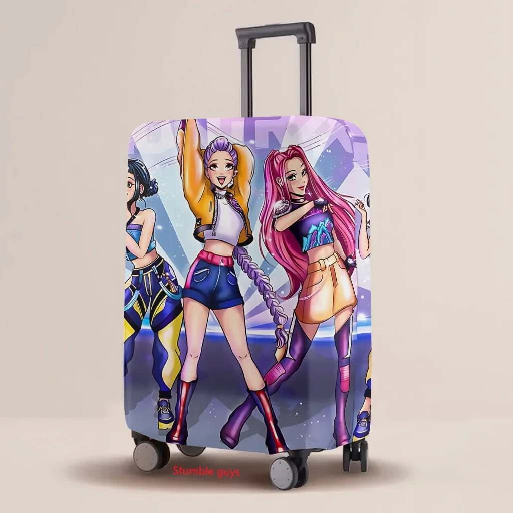 Pokrowiec na walizkę z motywem Kpop Demon Hunters, odporny na zużycie, elastyczny, modny, ochronny, akcesoria podróżne ​