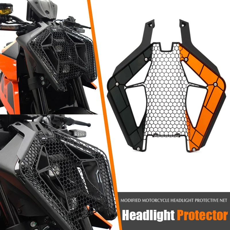 

Motorcycle Front Headlight Protection Grille Head Light Guard Protector Cove For 1390 Super Duke R Evo SuperDuke 1390 R 2024