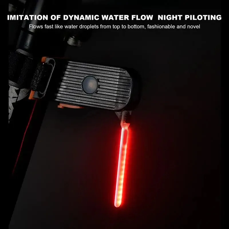 Bike Rear Light Photon Drop Warning Lamp Waterproof Rechargeable LED Bicycle Taillight MTB Road Bike Cycling Photondrop Light