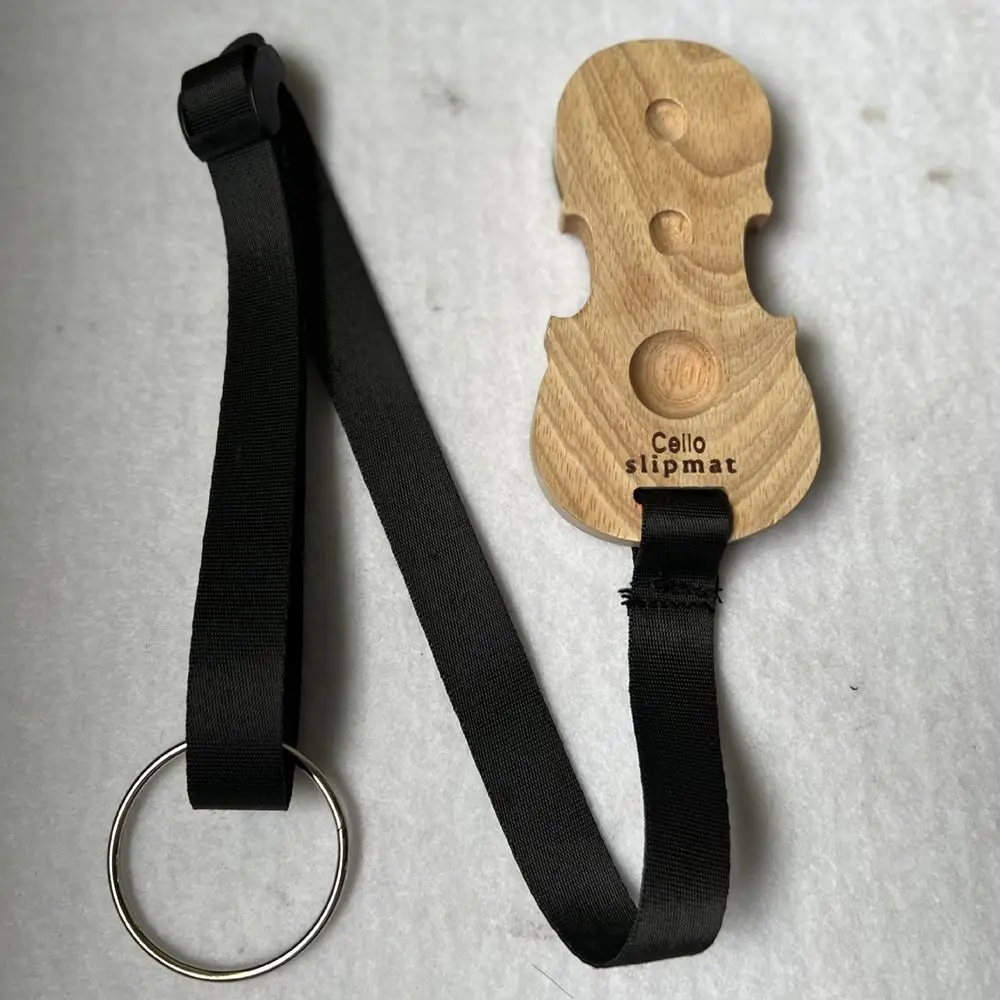 Durevole tappetino per violoncello in legno cinturino regolabile accessori per violoncello dispositivo antiscivolo per violoncello tappo per perno terminale per violoncello