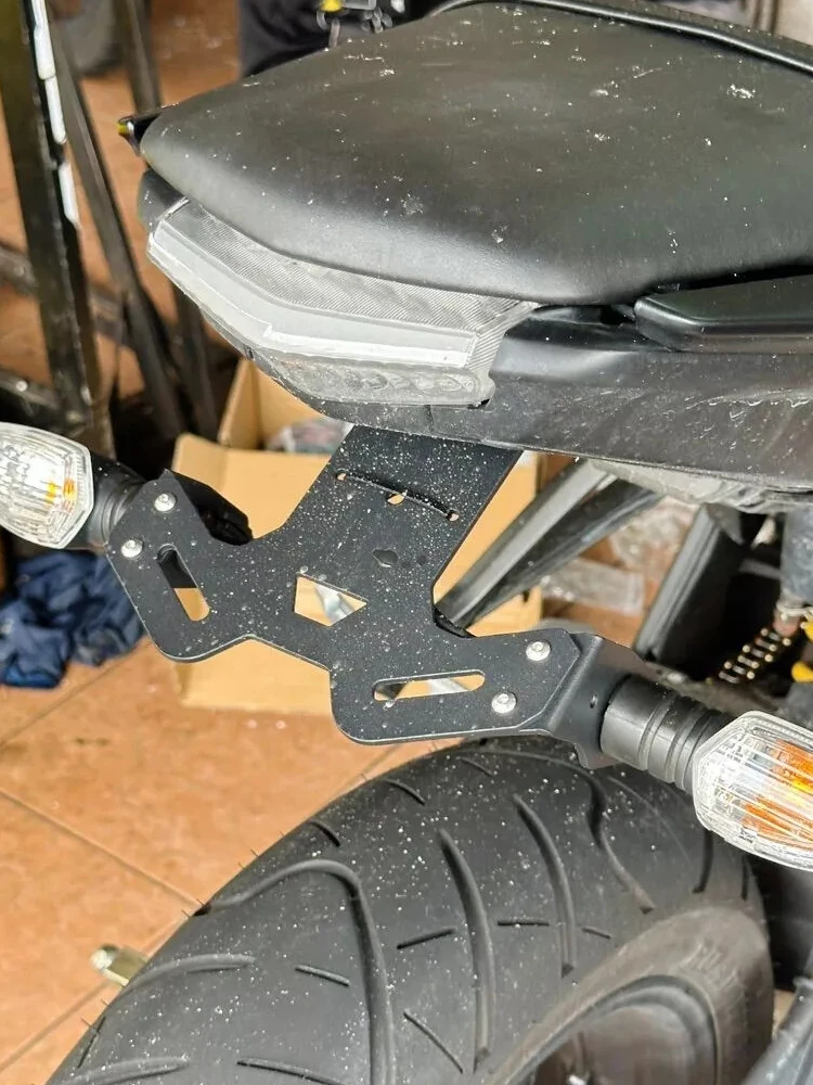 Support de plaque d'immatriculation pour YAMAHA MT15 MT125 MT-15 MT-125, accessoires de moto, éliminateur de garde-boue, support arrière bien rangé avec LED