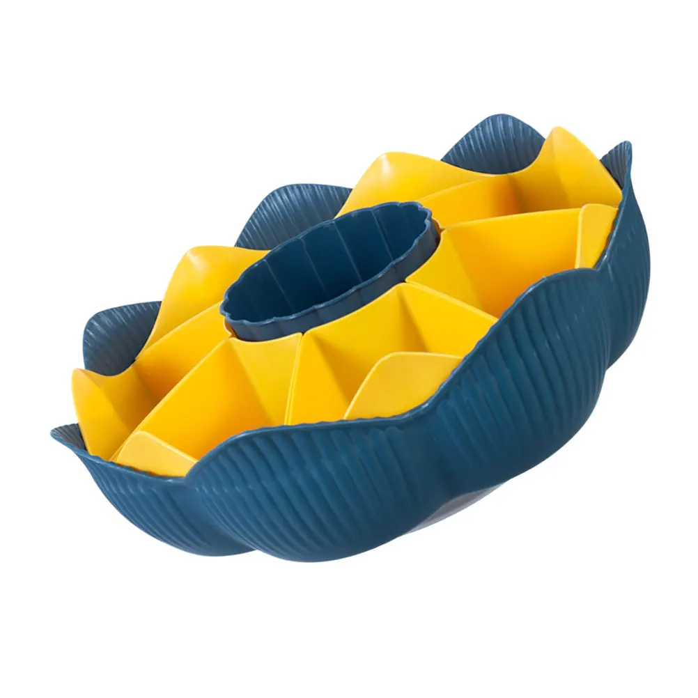 

Multi-Grid Drain Basket Rotatable Vegetable Filter Kitchen Washing Basket Hot Pot Fruit Washing Storage Dried Fruit Platter
