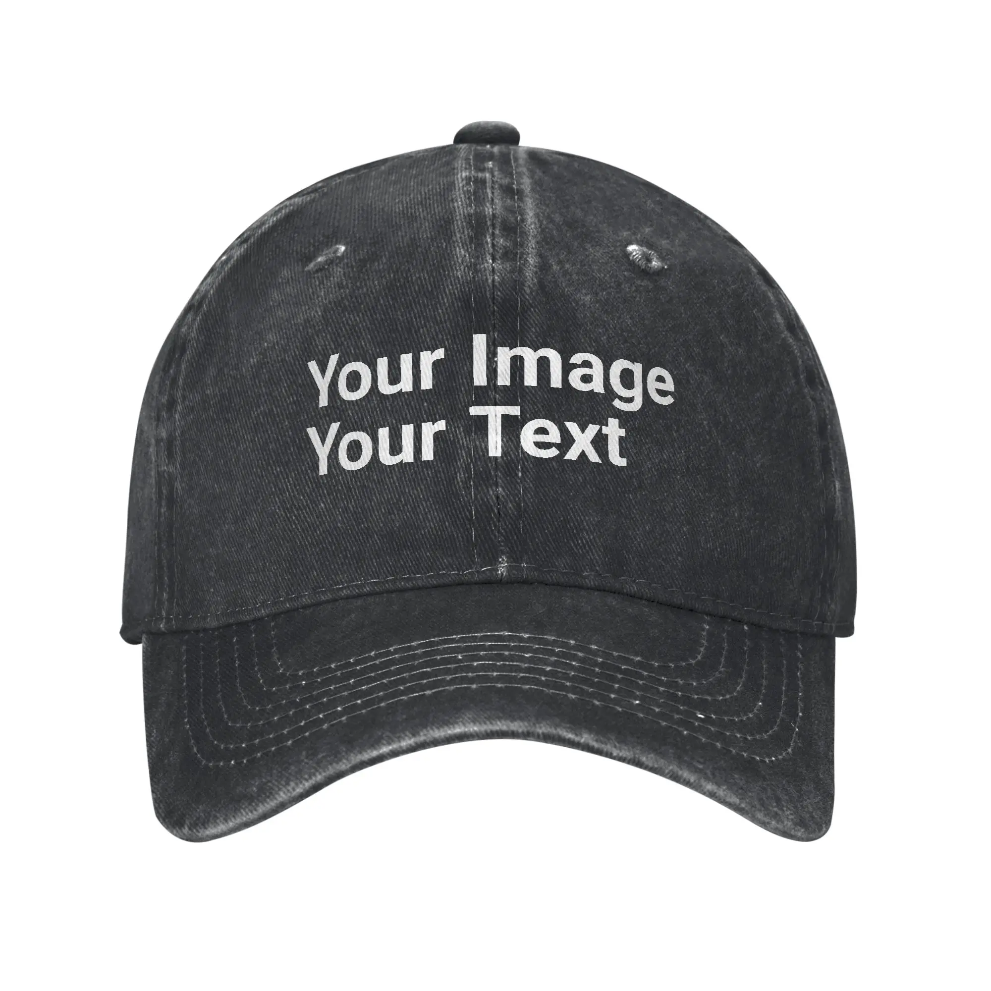 Your Image Your Text Casual Baseball Cap  Kpop Rock Trucker Hat Summer Adjustable Men Adult Trendy Baseball Caps