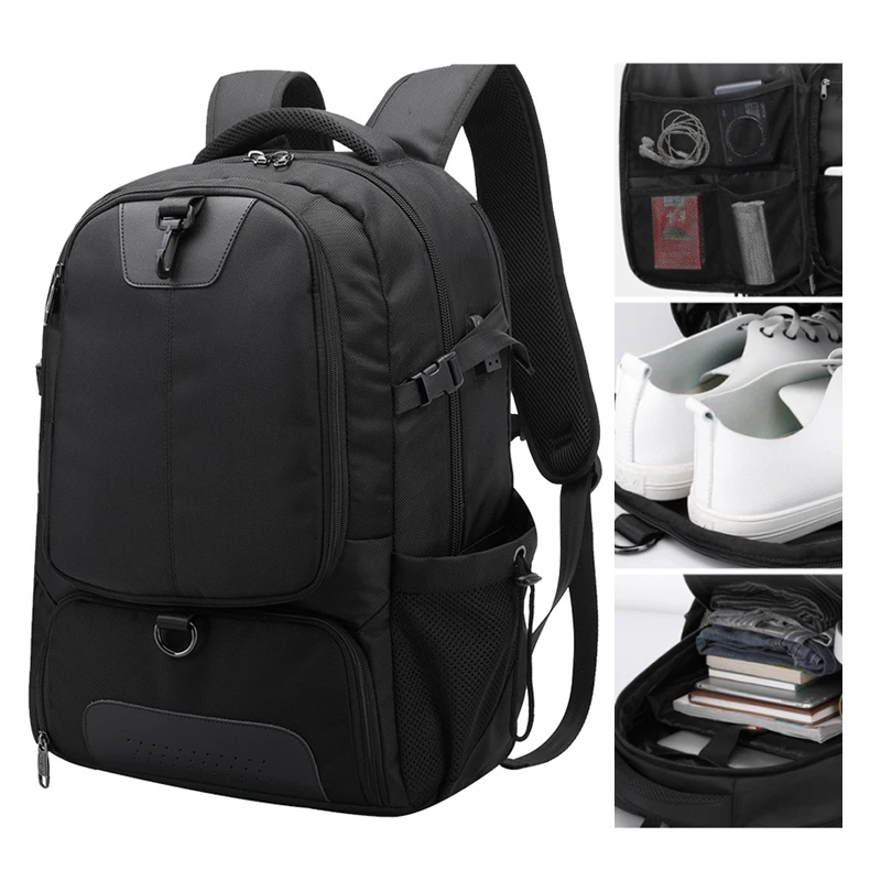 Expansível Laptop Mochila USB Carregamento Notebook Mochila Grande Capacidade Viagem Esportes Mochila Escolar Pacote Para Homens Mulheres