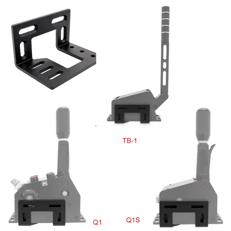 

For Simulated Racing Game Sequential Shift Handbrake Bracket Simagic P-LOK Multifunctional L-Shaped Fixing Bracket