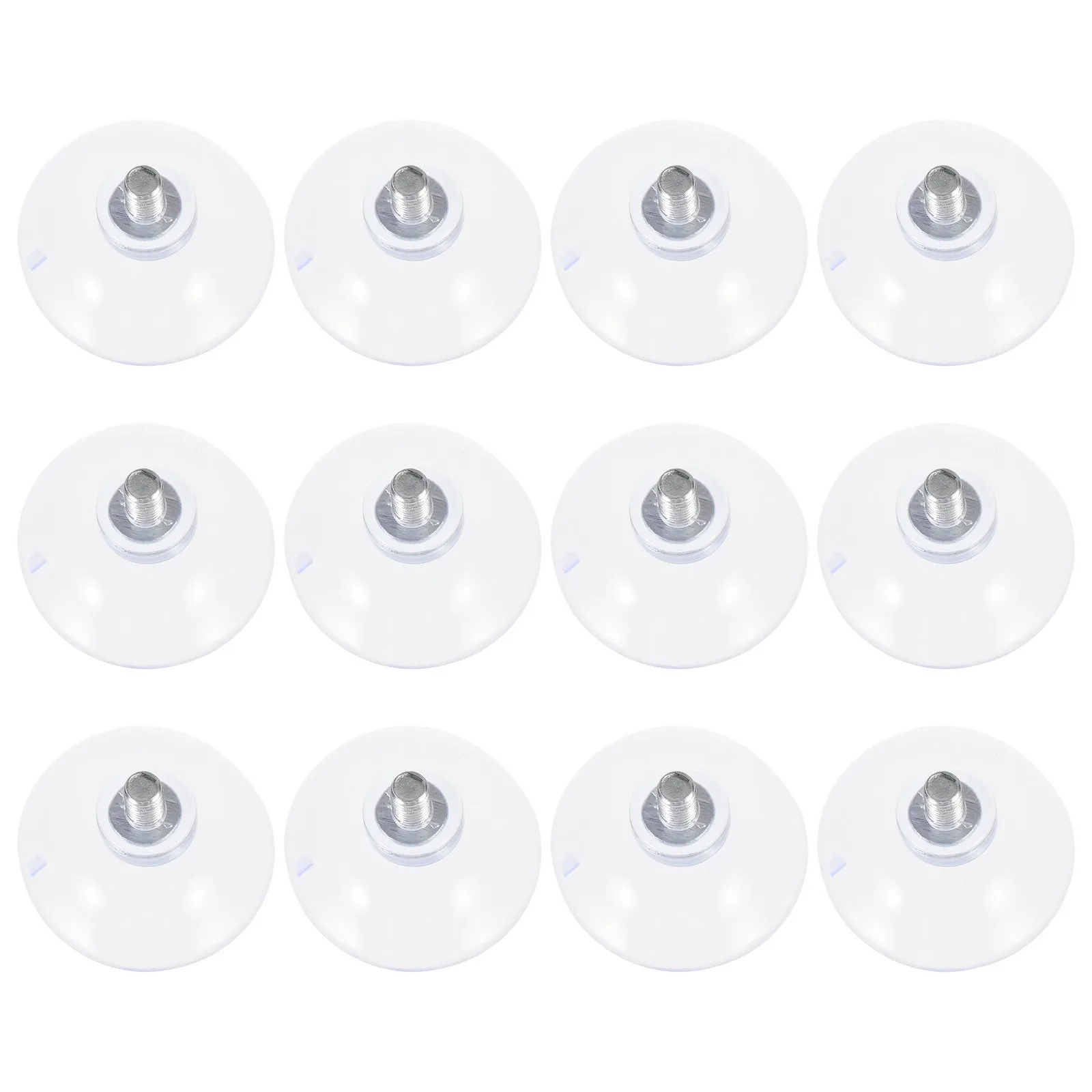 1Set Transparent Screw Suction Cup Manual Tightening Clear Multi-Purpose Glass Sucker for Windows Mirrors Decoration Keys