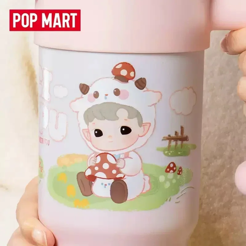 POP MART HACIPUPU SNUGGLE พร้อมคุณ Series Sippy ถ้วยแฟชั่นอุปกรณ์ต่อพ่วงของขวัญ 100% Original น่ารักอะนิเมะเดสก์ท็อปเครื่องประดับ