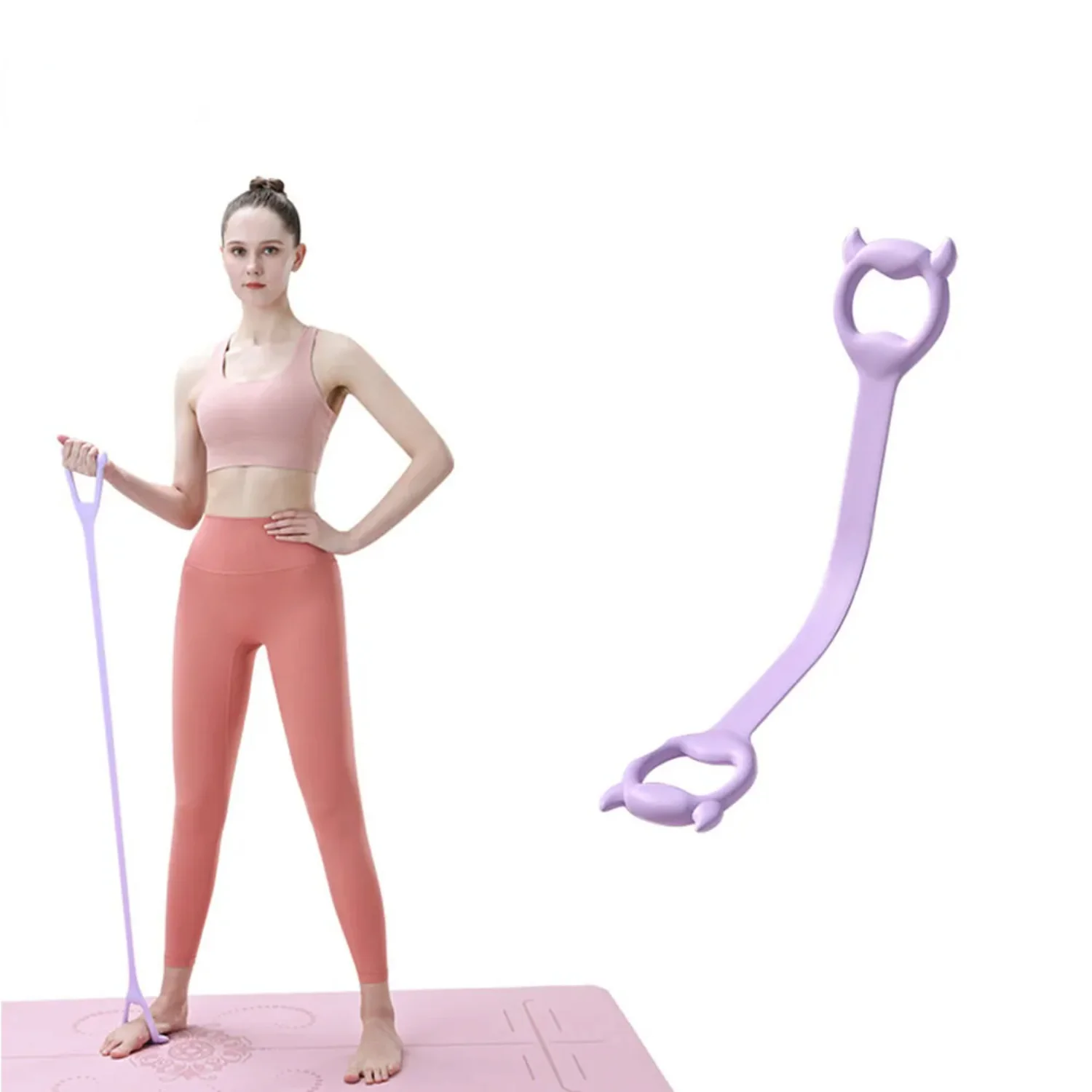 

8 Shaped Resistance Bands Arm Back Shoulder Exercise Elastic Rope Yoga Fitness Band Portable Fitness Equipment