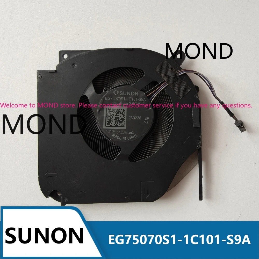 1 pcs T6A EG75070S1-1C101-S9A Laptop Cooling Fan New Original