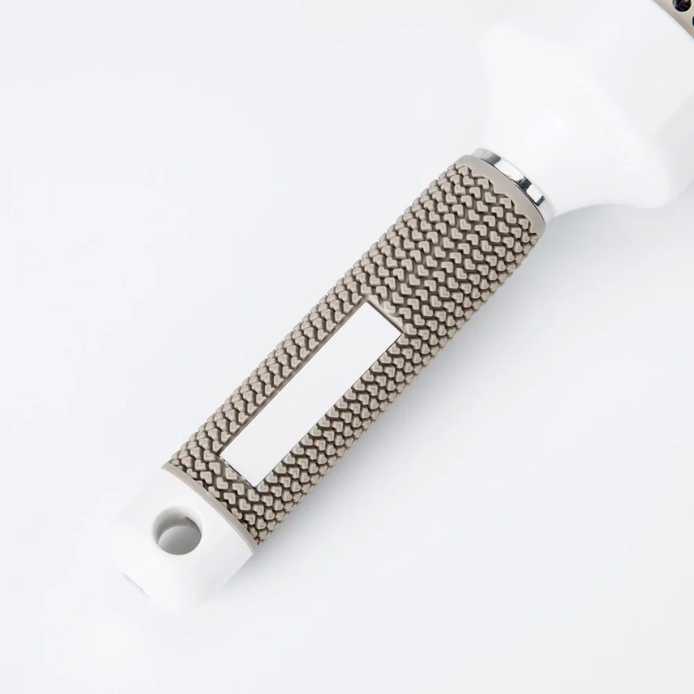 

Round Hair Brush Curly Rolling Comb for Curling Hairdressing Tool Combs and Brushes Grey Women Curls Wet