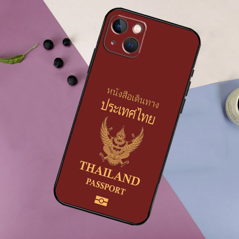 Thailand Flag Map Phone Case For iPhone 11 12 13 14 16 15 Pro Max Mini 7 8 Plus X XR XS Max Bumper Cases Cover