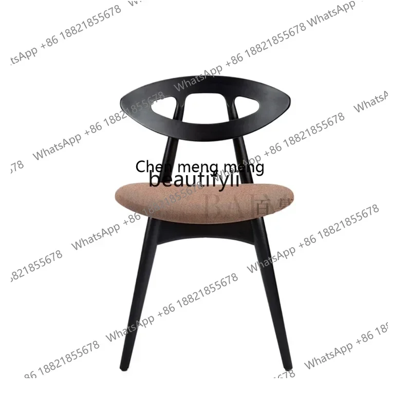 New arrive Nordic minimalist solid wood dining chairs Restaurant Cafe dining tables and chairs Hotel rooms Leisure tables and ch