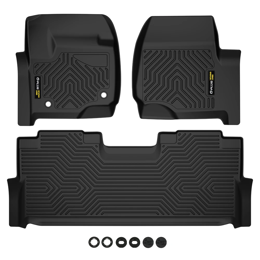 3D Floor Mats Set fits 2017-26 Ford F-250 F-350 Super Duty Crew Cab All Weather