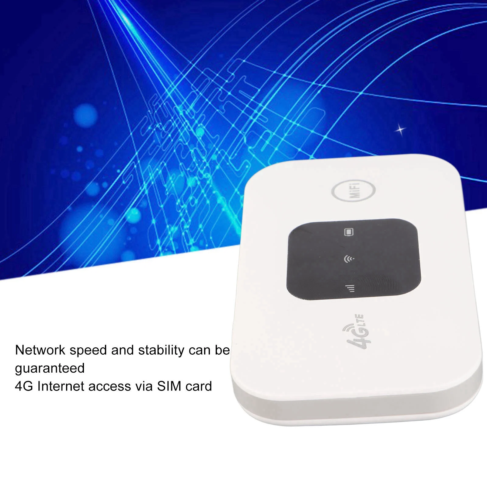 Hotspot portátil para internet, alta estabilidade, 50mbps, acesso via cartão sim, sem fio, roteador, luz portátil para viagens