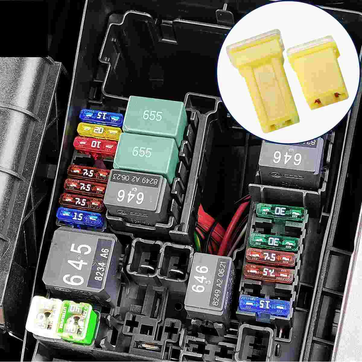 10pcs Jcase Fuse 20A 30A 40A 50A 60A Fuse Assortment Kit Low and Tall Profile