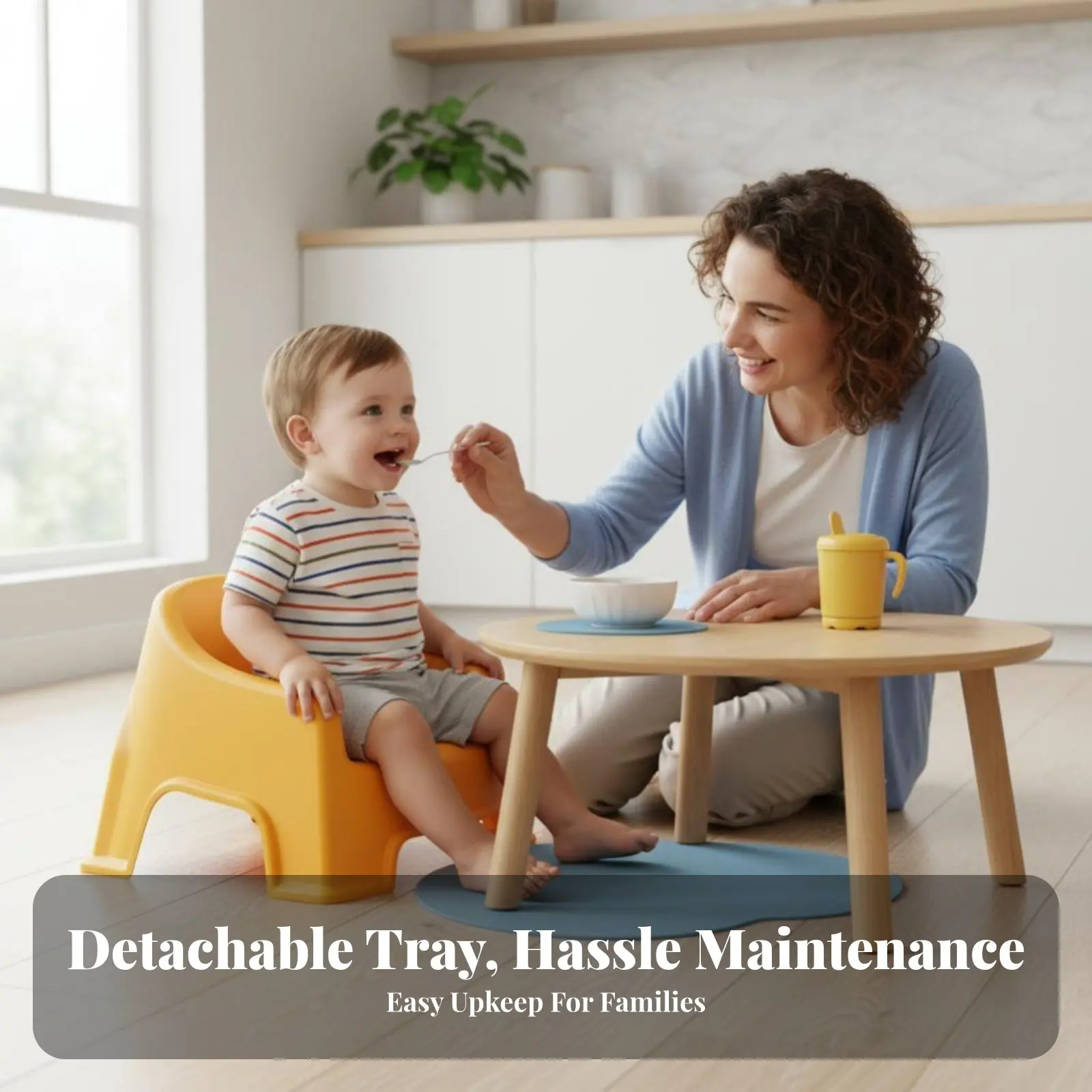 

Стабильное низкопрофильное кресло-стульчик Upright Assist Seat Spinerest с закругленными краями для детей и родителей