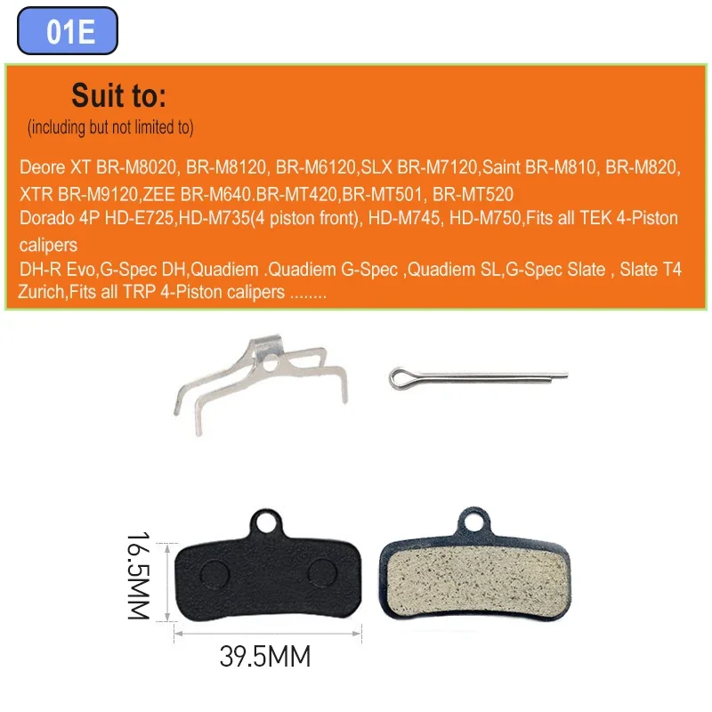 10 Paar Bremsscheiben-Fahrrad-Bremsbeläge für Shimano Saint BR-M810 M820 Zee M640 XTR-M9120 Deore XT BR-M8020 M8120 BR-MT420 HD M745 – Detail 1