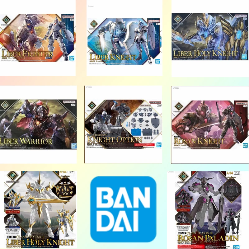 

BANDAI оригинальный GUNDAM 30 MINUTES FANTASY 30MF Liberl Kingdom KNICHT LIBER FIGHTER аниме фигурка в сборе модель игрушки