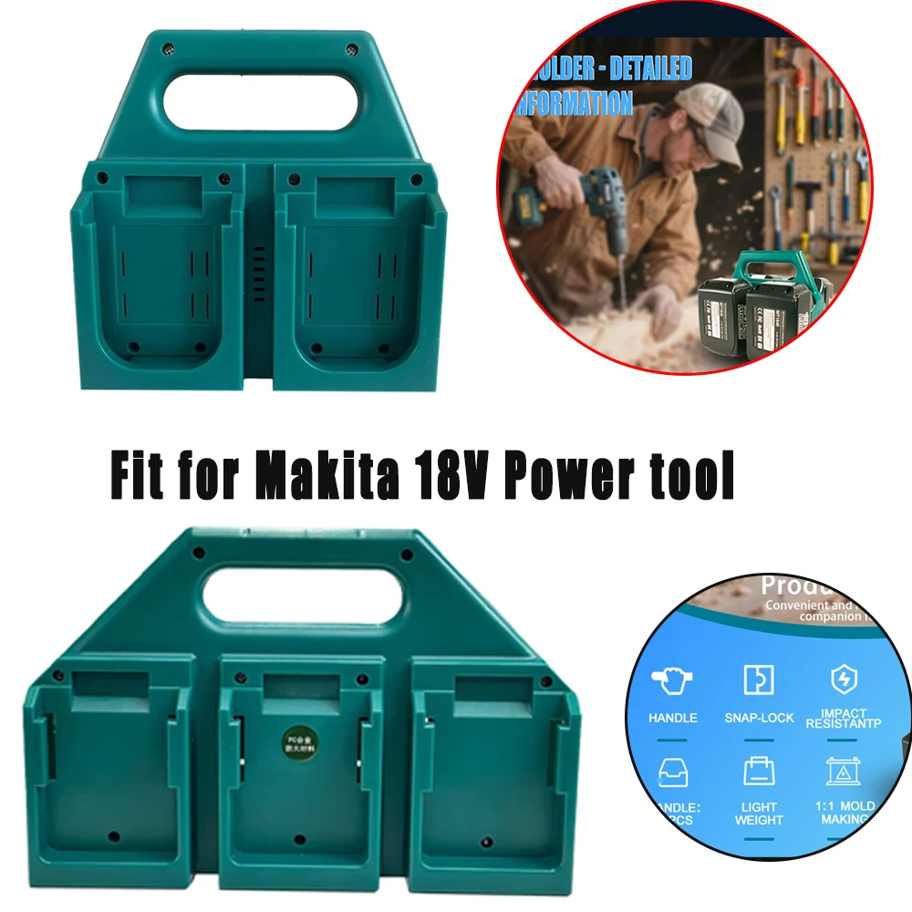 

Держатель батареи на 4-6 слотов для Makita 18 В и 14,4 В | Портативный и прочный чехол для аккумулятора Makita