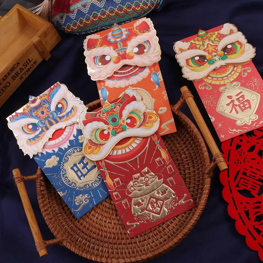 2024 New Year Packet Red Envelope Luck Money Bag Best Wishes Blessing Bag Good Luck Dragon Pattern Money Pocket Wedding Birthday view 5