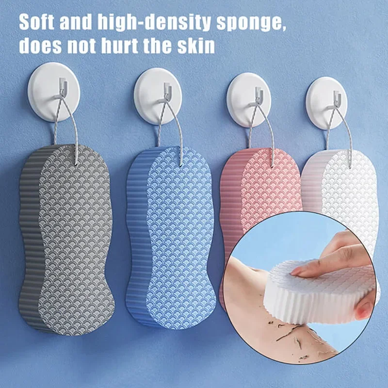 3D Sponge Exfoliating Bath Scrubbing Sponges Soft Sponge Body Scrubber Shower Brush Body Dead Skin Remover Bathing Tools