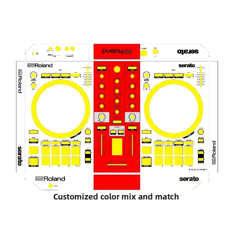 Roland dj-202 controller panel film. roland dj202 colorful sticker, can be stylishpersonalized