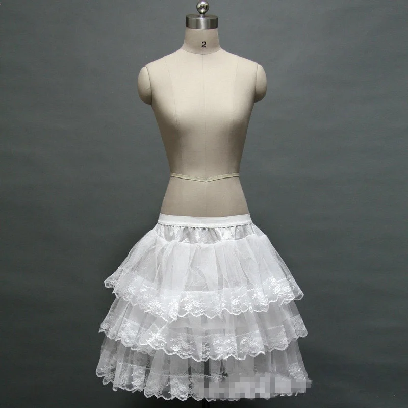 New Petticoat 3 Layers Short Petticoat Flower Girl Dress Crinoline for Wedding Little Girls/Kids/Children Underskirt