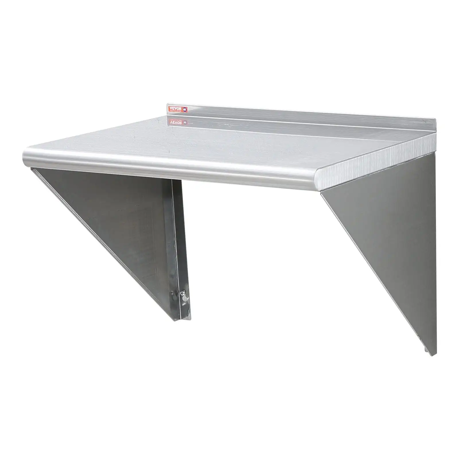 

18" x 24" Stainless Steel Shelf, Wall Mounted Floating Shelving with Brackets, 300 lbs Load Capacity Commercial Shelves, Heavy