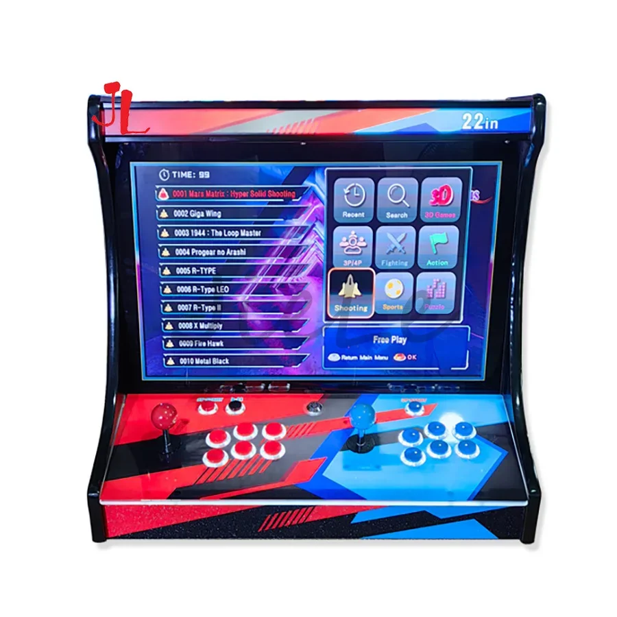 22 Inch LCD Bartop 26800 in 1 Pandora SAGA DX Coin Operated Games Machine 720P HD 2 Players Mini Arcade Video Game Console