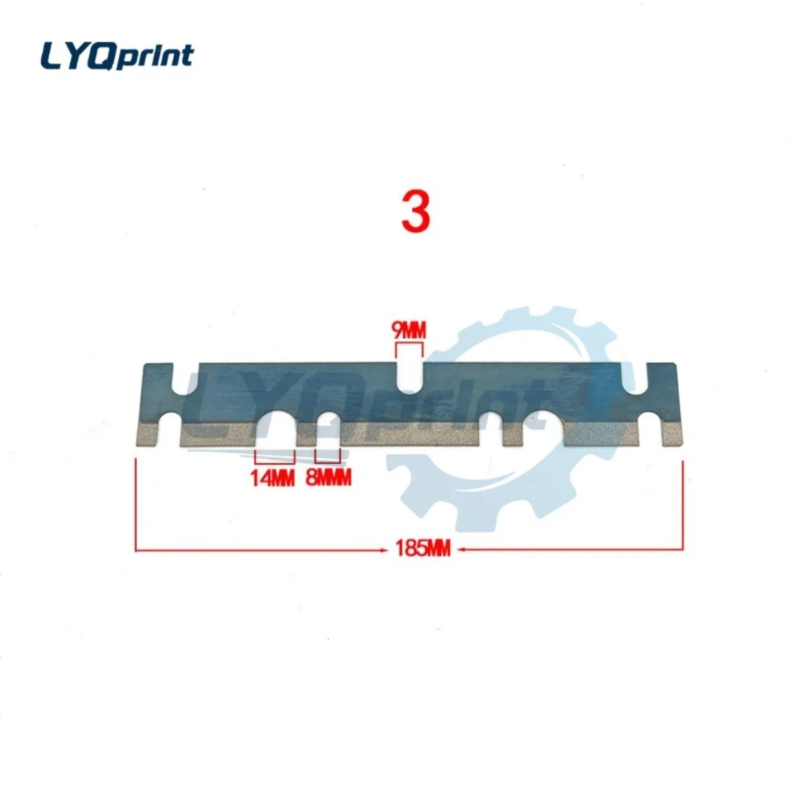 有益なkomori-625商用ホイールサイズ長さ165mm-185mm厚さ1mmつや消しサンドブラストクランププレート新しい印刷アクセサリー