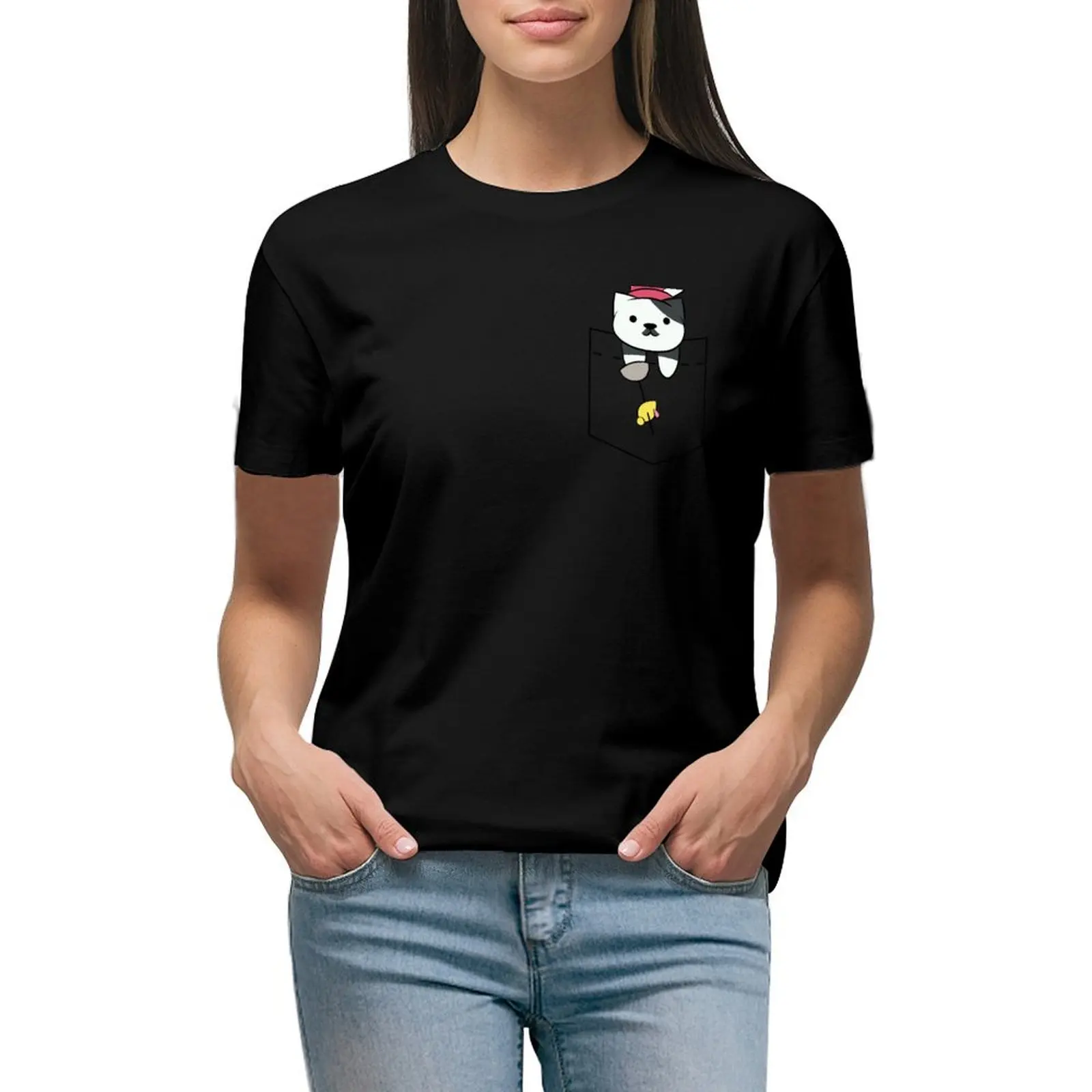 Senor Don Gato Pocket Tee T-shirt female kawaii clothes oversized t-shirts for Women pack