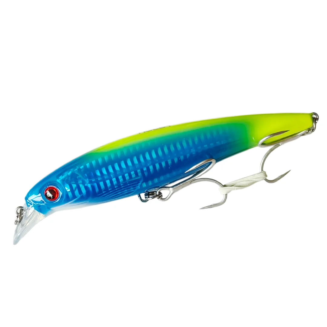 

Noeby 4pcs Fishing Lure Assassin Minnow 14cm 42g Wobbler Floating 0-2.5m Saltwater Crankbait SeaBass