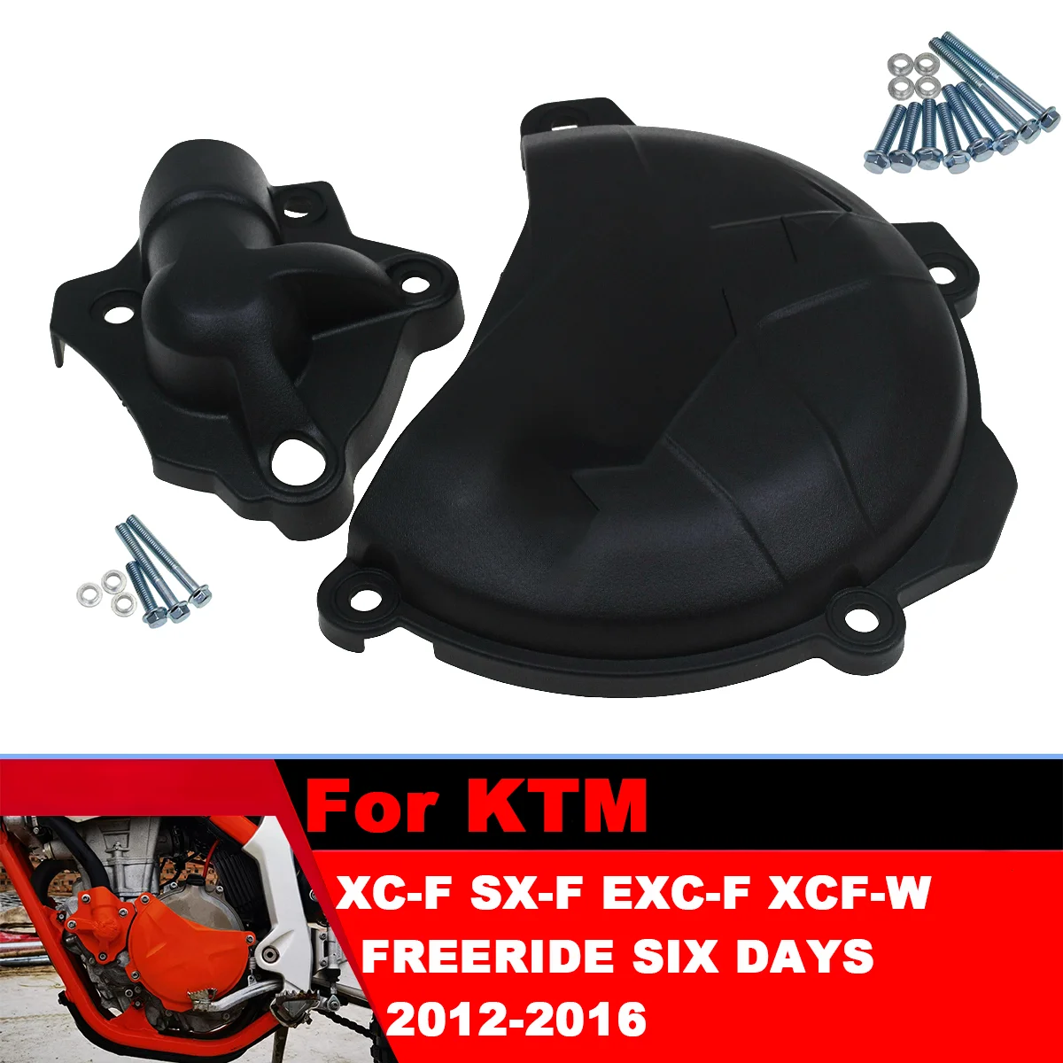 

Water Pump Clutch Protector Guard Cover For KTM 250 350 SX-F EXC-F XC-F XCF-W SIX DAYS FREERIDE 2012-2016 Enduro Dirt Pit Bike