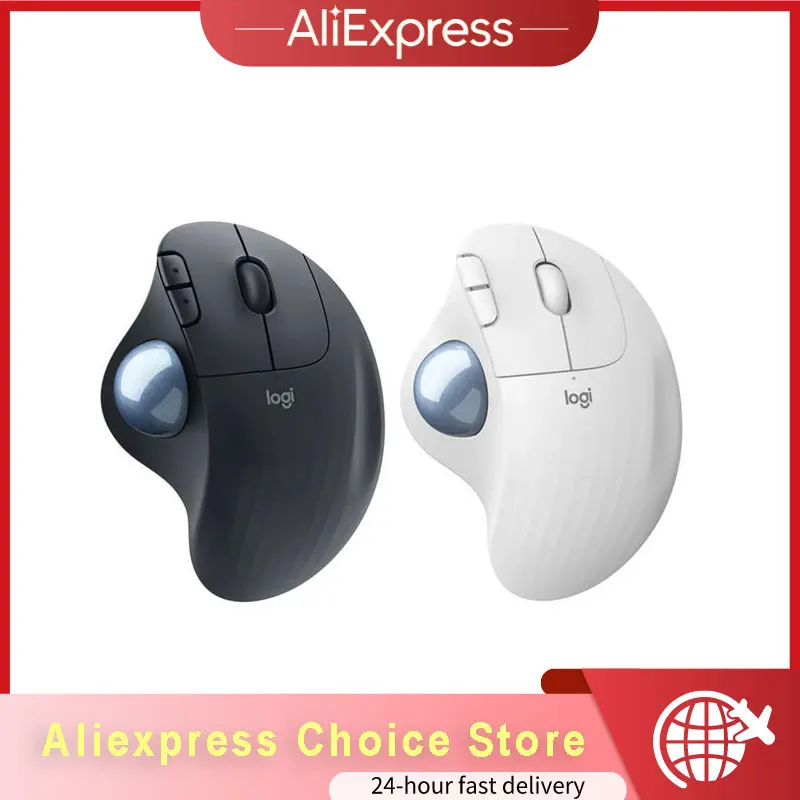 Мышь Logitech ERGO M575 беспроводная эргономичная, 5 кнопок, 2,4 ГГц