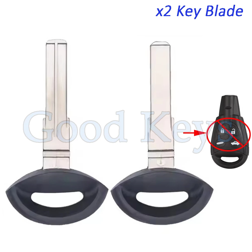 

2 Remote Blank Key Blade for SAAB 93 95 9-3 9-5 WF 2003 2004 2005 2006 2007 for LTQSAAM433TX WT47T