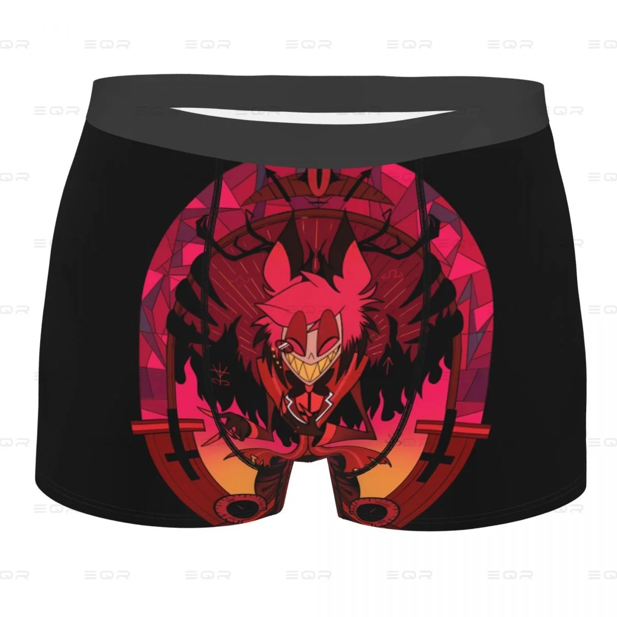 Stained Glass Alastor Hazbins Hotels Men's Boxer Briefs,Highly Breathable Underpants,High Quality 3D Print Shorts Birthday Gifts