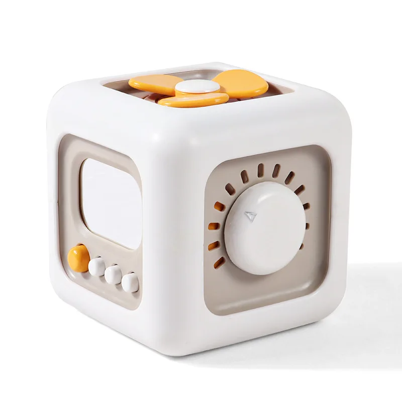 Cubo Mágico Multifuncional para Bebê, hexaedro, brinquedos de bola ocupada, coordenação mão-cérebro, treinamento de pensamento, Switch Puzzle Toys