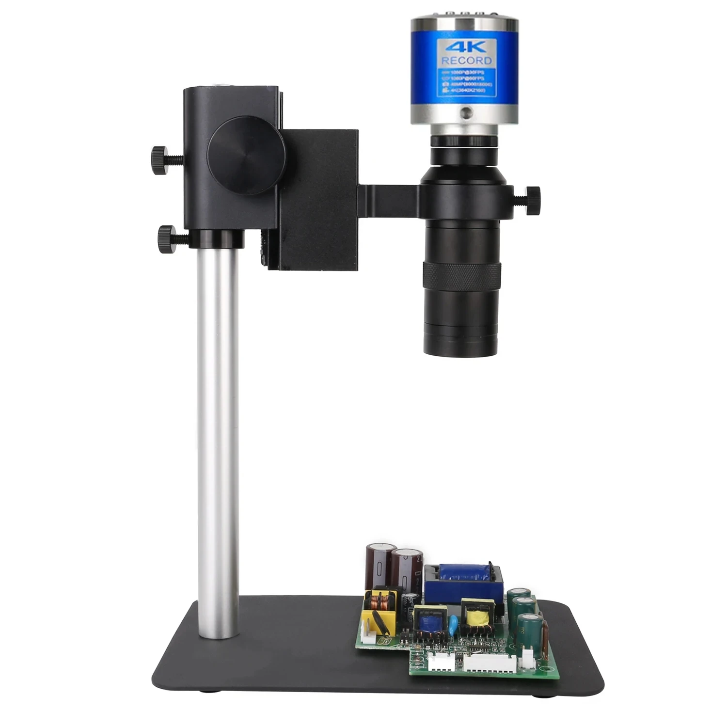 4K HD 1080P كاميرا فيديو مجهر 1-130X عدسة مصباح ليد للحصول على الصور الرقمية الهاتف PCB إصلاح لحام