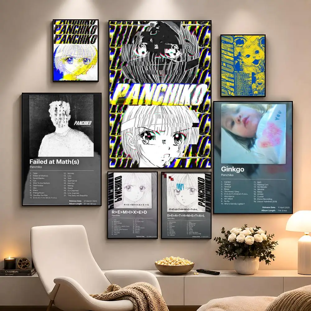 Band Panchiko Indie Rock DEATHMETAL Poster Peel And Stick Wall Art PP Waterproof HD Bedroom Living Room Home Decor Gift