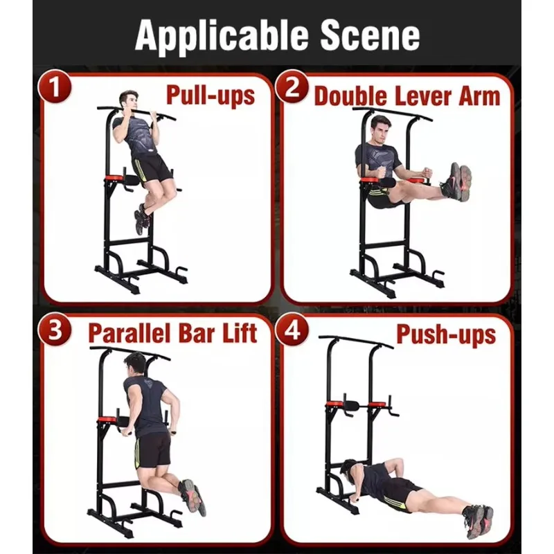 

2026 Indoor Adjustable Chin Up Bar Multi Function Power Tower Equipment