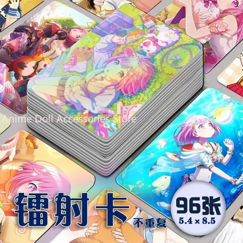 96шт/набор ‌ Проект Sekai Otori Emu Laser Lomo Card Альбом Комические персонажи Фотокарта Коллекционные карты для фанатов