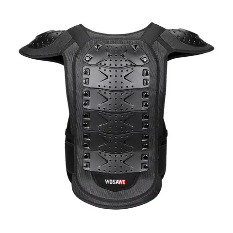 Herr Motocross Kroppsskydd CE-certifierat Motorcykelskydd Skyddskläder Bröst Ryggvaddering Motorcykelskydd 8 best sales bröstskydd - №7