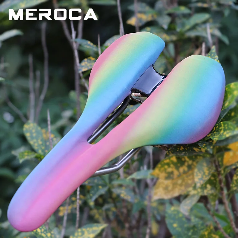 

MEROCA MTB седло для шоссейного велосипеда шириной 180 мм 200 мм удобное велосипедное седло для мужчин эргономичное Rainbow BMX гоночное велосипедное седло