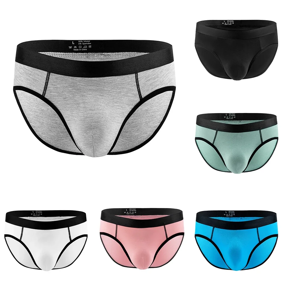 

Mens Sexy Modal Breathable Briefs Low Rise Soft Underwear Sexy Tоy Mens Bulge Pouch Underpants Men Gay Sissy Pouch Men's Panties