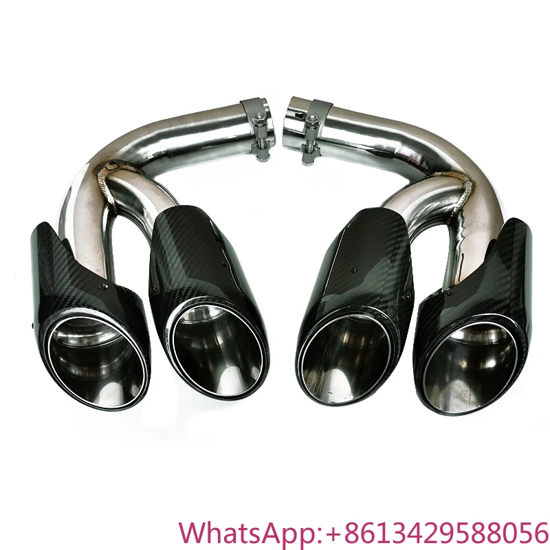 

FOR Porsche Cayenne E3 Carbon Fiber Exhaust Upgrade Exhaust Pipe Tail Throat Car Modification Upgrade Spare Parts