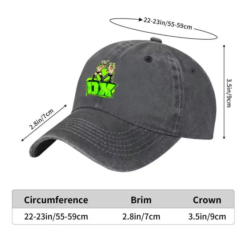 Vintage DX Double Wrestling Figure Printed Baseball Cap for Men and Women