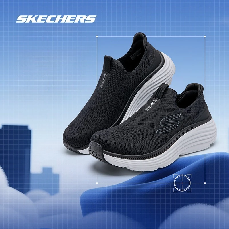 Skechers, zapatillas de correr para hombre, zapatillas deportivas sin cordones con absorción de impacto para hombre, zapatillas deportivas resistentes al desgaste para exteriores, zapatillas para hombre