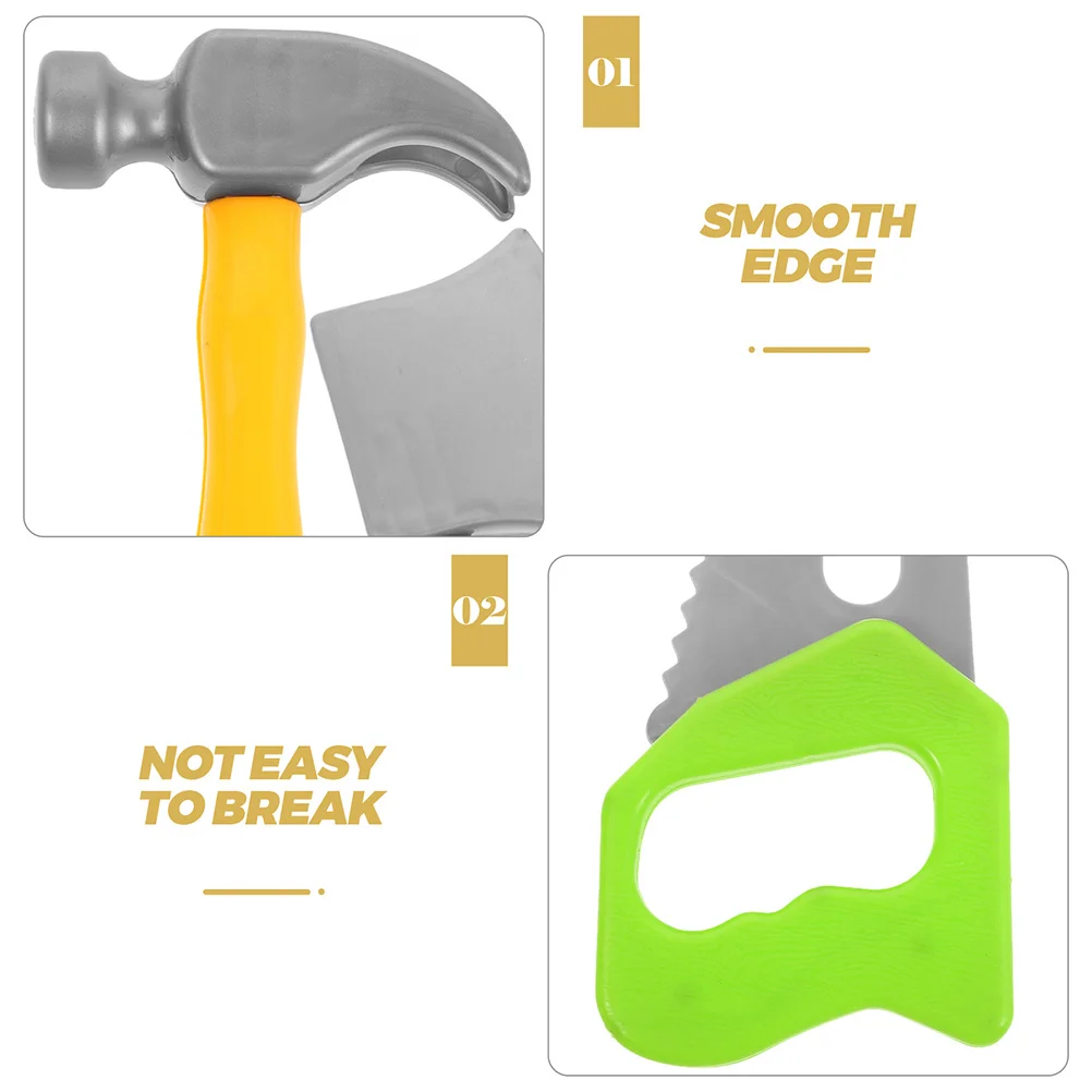 1 مجموعة أطفال أداة مجموعة الأولاد إصلاح اللعب التعليمية المطرقة قبضة التنسيق تطوير التعلم محاكاة وجع مفك البراغي